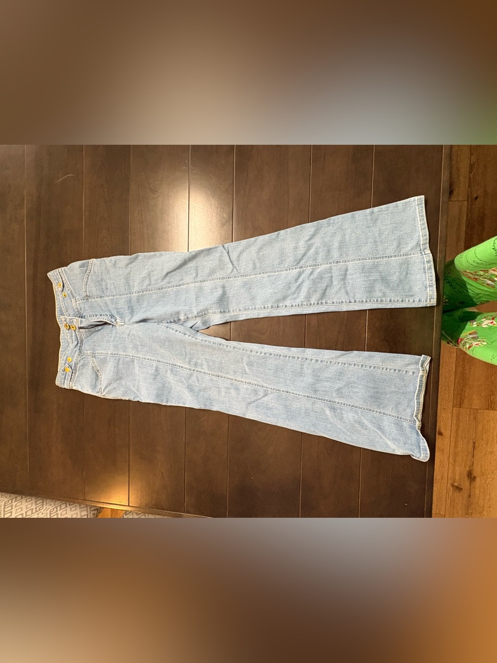 INC International Concepts Light Blue High-Waist Flare Jeans